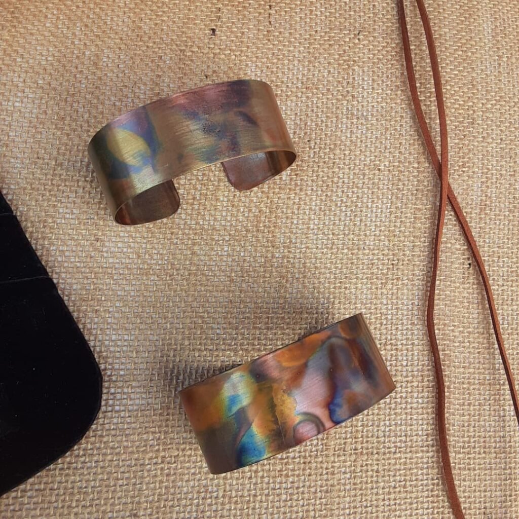 Copper Flamepainted cuffs