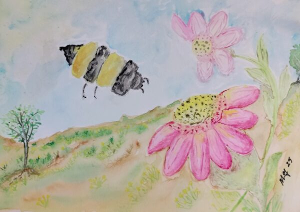Despite The Drought Watercolor Painting