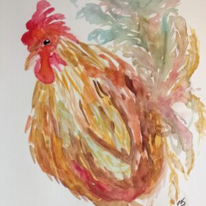Alpha Roo Watercolor Painting