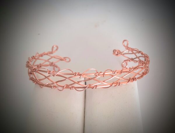 Lattice Vine  Copper Cuff