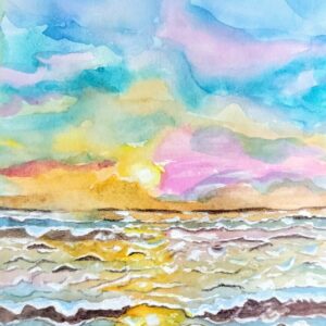 Morning Glow Watercolor Print