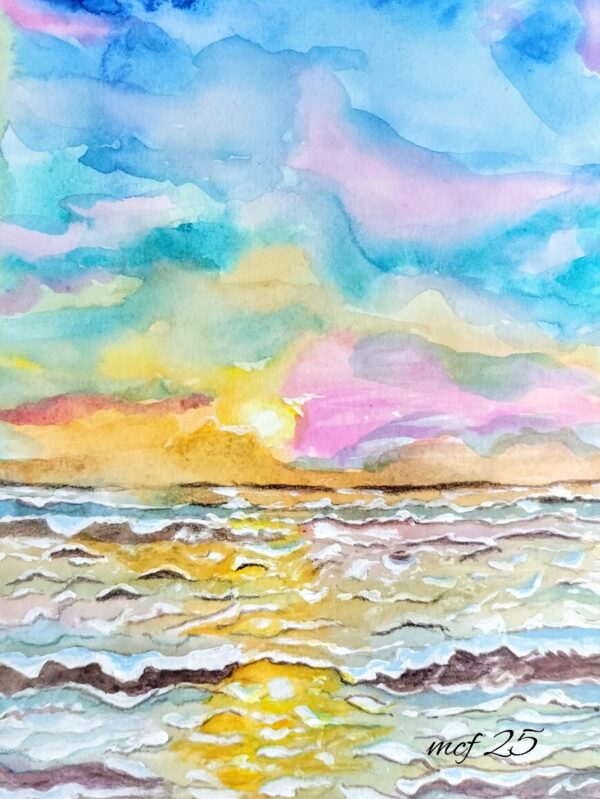 Morning Glow Watercolor Print