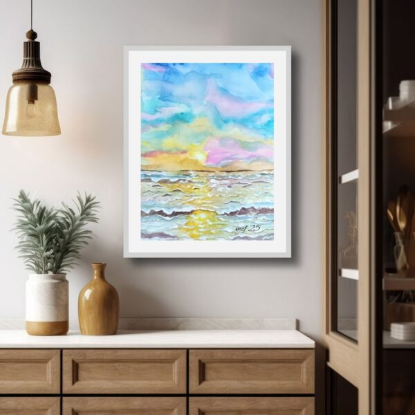 Morning Glow Watercolor Print - Image 2