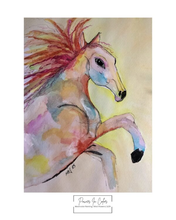 Power In Color Watercolor Print
