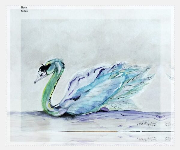 Thalina Swan Print on Canvas - Image 2