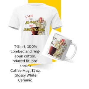 Cute and Sassy Chicken T-Shirt/Coffee Mug Gift Set