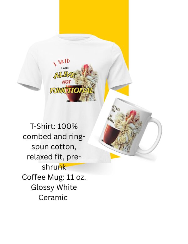 Cute and Sassy Chicken T-Shirt/Coffee Mug Gift Set
