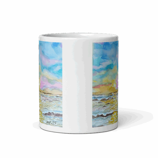 Morning Glow Ceramic Mug - Image 3