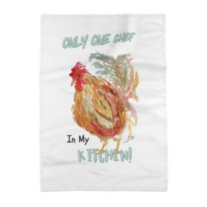 Only One Chef Rooster Tea Towel