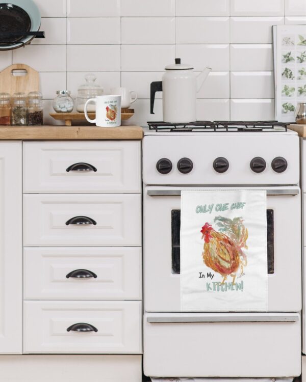 Only One Chef Rooster Tea Towel - Image 2
