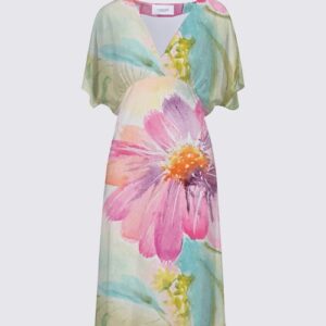 Whispers of Spring V-Neck Dress
