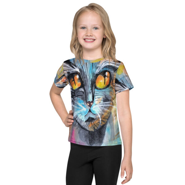Pop Art Cat Kids Unisex Tee