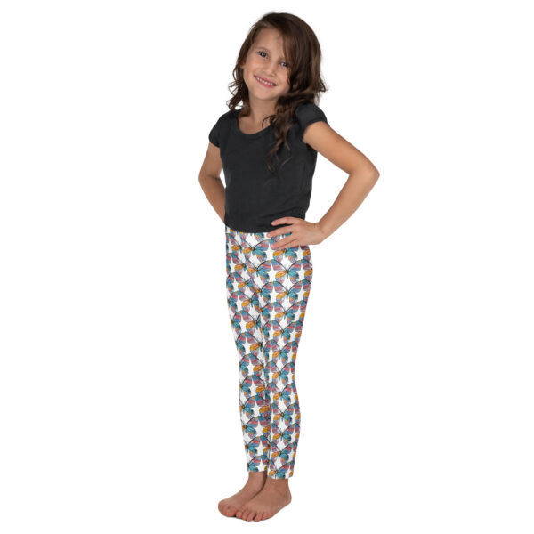Tie Dye Butterfly Kid's Leggings - Image 2
