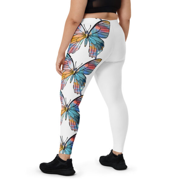 Tie Dye Style Butterfly Leggings - Adult/Teen - Image 4
