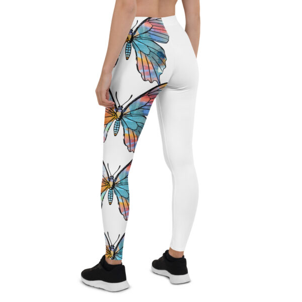 Tie Dye Style Butterfly Leggings - Adult/Teen - Image 7