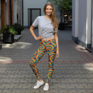 Sunshine Spiral Tie Dye Style Leggings