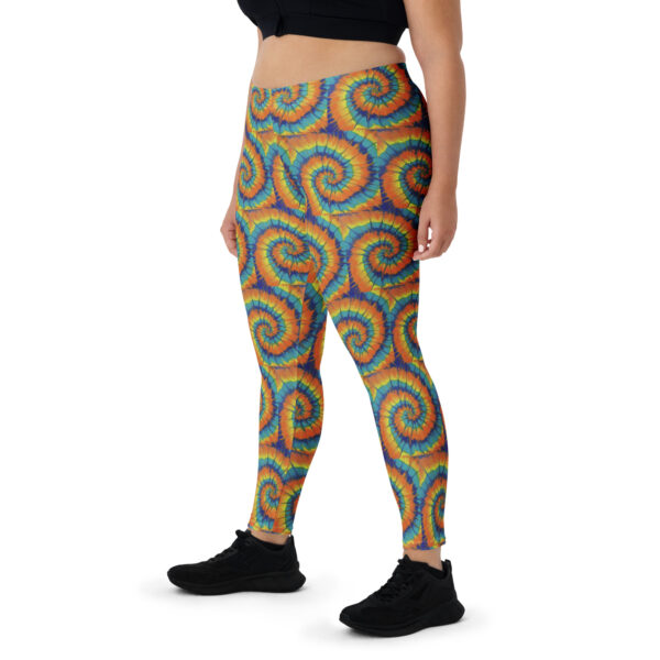 Sunshine Spiral Tie Dye Style Leggings - Image 5