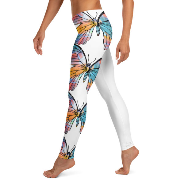 Tie Dye Style Butterfly Leggings - Adult/Teen - Image 5