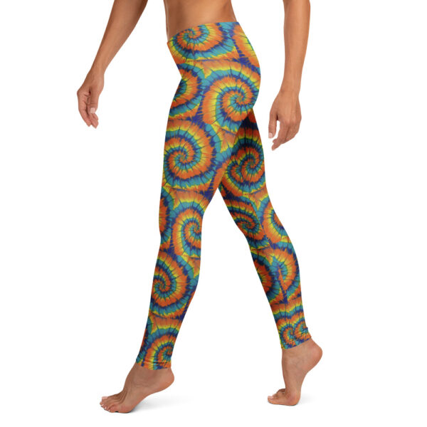 Sunshine Spiral Tie Dye Style Leggings - Image 4