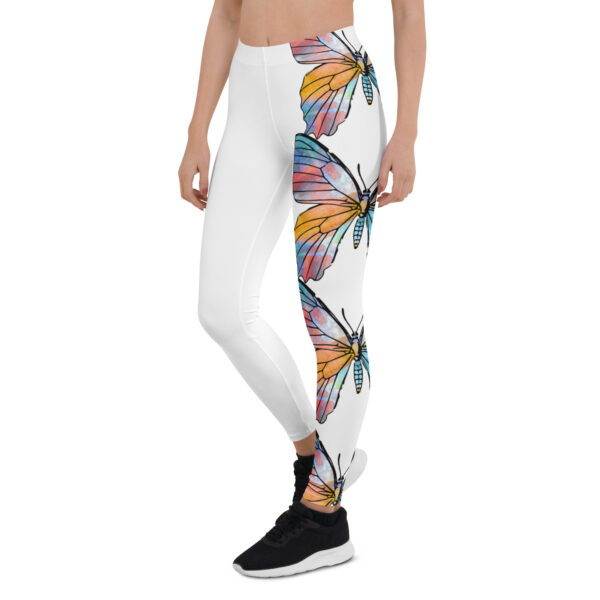 Tie Dye Style Butterfly Leggings - Adult/Teen - Image 8