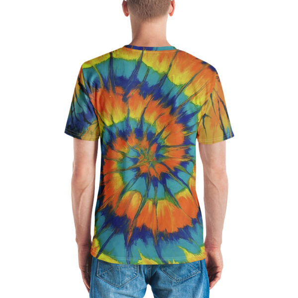 Sunshine Spiral Tie Dye Style Unisex Tee - Image 4