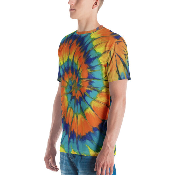 Sunshine Spiral Tie Dye Style Unisex Tee - Image 6