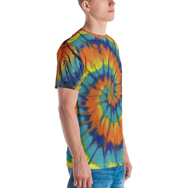 Sunshine Spiral Tie Dye Style Unisex Tee - Image 5