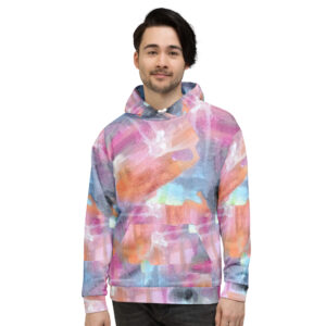 Abstract Multi-Color Unisex Hoodie