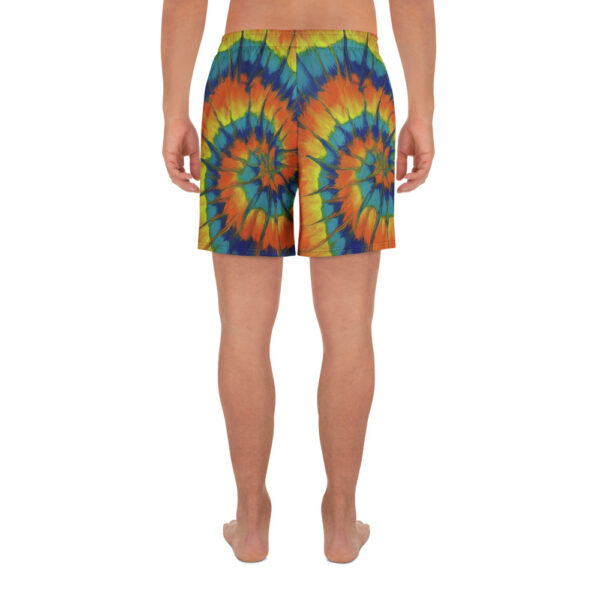 Sunshine Spiral Tie Dye Style Unisex Shorts - Image 7