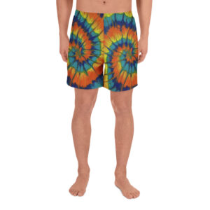 Sunshine Spiral Tie Dye Style Unisex Shorts