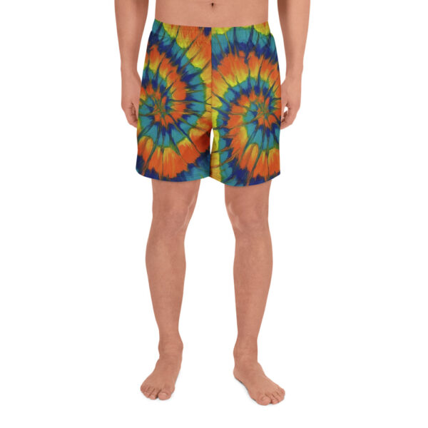 Sunshine Spiral Tie Dye Style Unisex Shorts