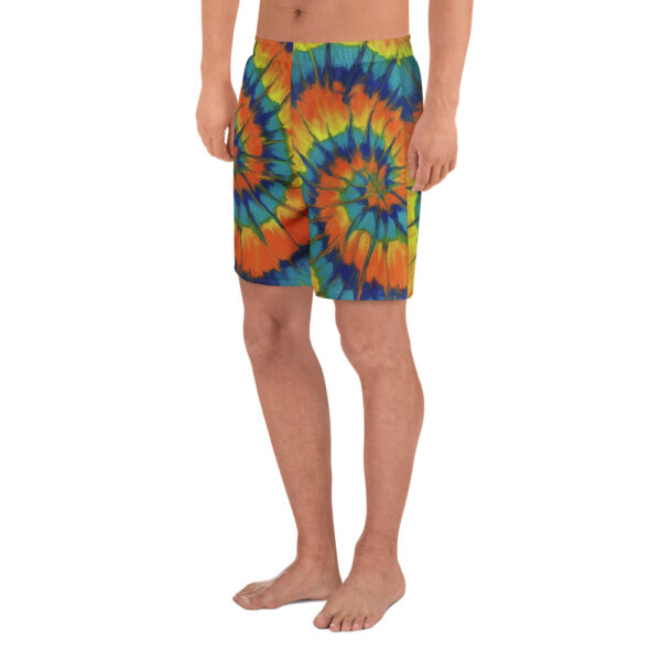 Sunshine Spiral Tie Dye Style Unisex Shorts - Image 6
