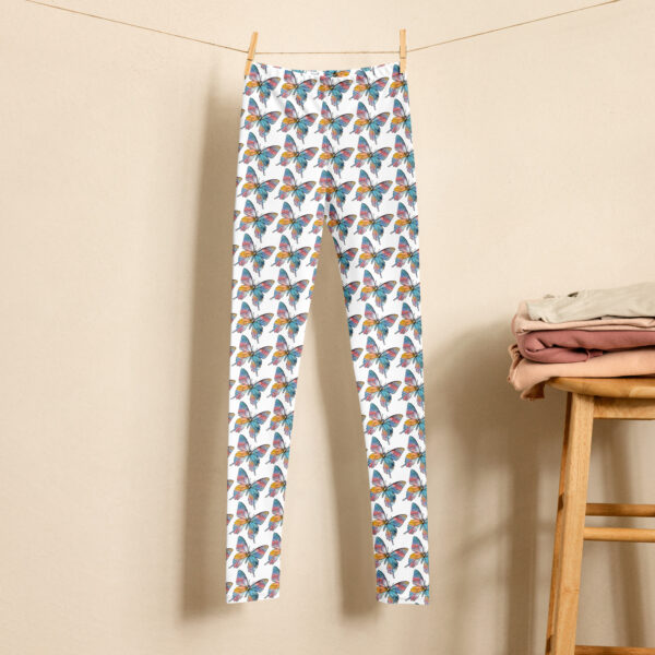 Tie Dye Butterfly Teen Leggings - Image 3