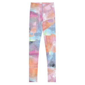 Abstract Multi-Color Youth Leggings