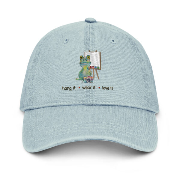 Hang It-Wear It- Love It Embroidered Denim Hat - Unisex