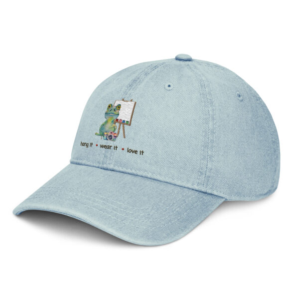 Hang It-Wear It- Love It Embroidered Denim Hat - Unisex - Image 6