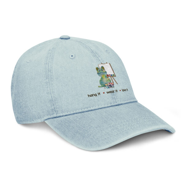 Hang It-Wear It- Love It Embroidered Denim Hat - Unisex - Image 8