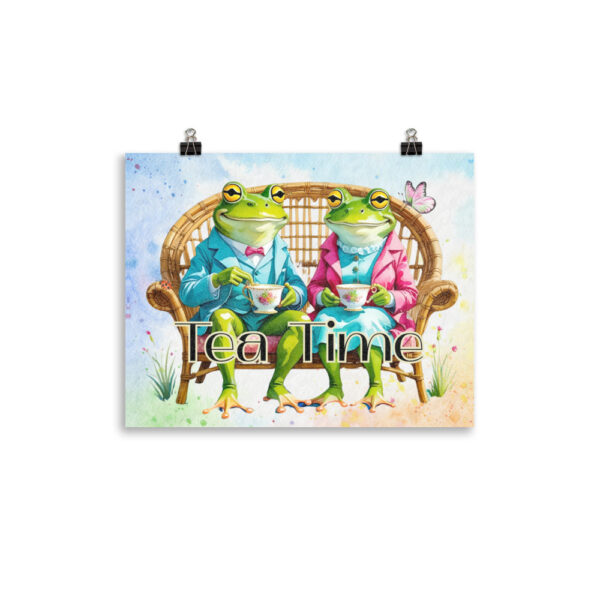 Tea Time Frog Print