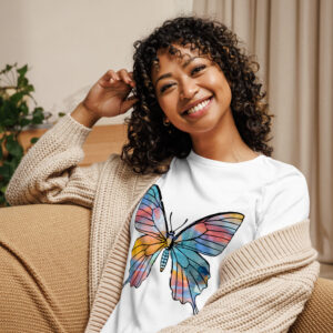 Tie Dye Style Butterfly Tee