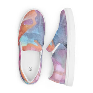 Abstract Multi-color Unisex Canvas Shoes
