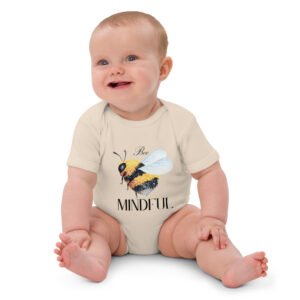 Bee Mindful 100% Organic Cotton Onesie