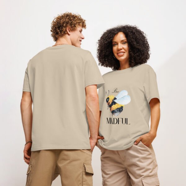 Bee Mindful Organic Cotton Tee - Unisex - Image 4