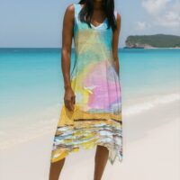 Morning Glow Assymetrical Dress
